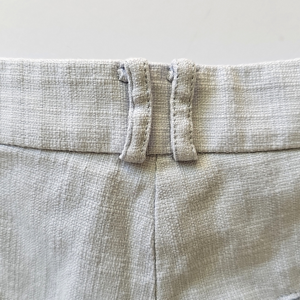 Anthropologie Light Blue Essential Slim Cotton Trouser Pants Size 10 - Picture 8 of 16